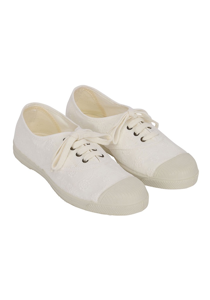 Tennis blanche toile cheap
